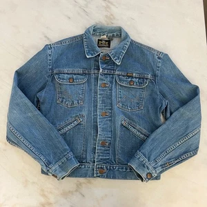 Vintage Maverick Blue Bell Denim Truckers Jean Jacket Womens Western Made in USA - Picture 1 of 9