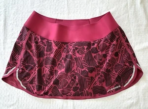 Brooks Infiniti Running Skirt Skort Women's Medium Burgundy Black Tennis Golf - Picture 1 of 7