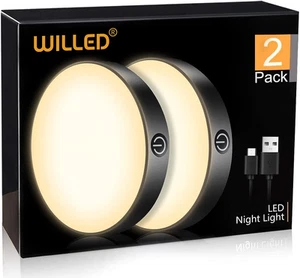 Tap Light Rechargeable, 3000K Dimmable Touch Light Buit-In 1000Mah Large Battery - Picture 1 of 6