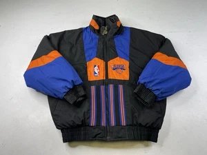 Vintage Pro Player New York Knicks Reversible Puffer Jacket Youth Large NBA - Picture 1 of 11