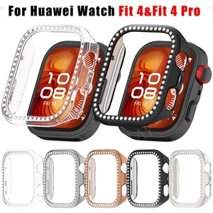 PC Diamond Bumper Protective Cover Case Frame For Huawei Watch Fit 4/Fit 4 Pro - Photo 1 sur 47