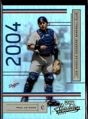 2004 Playoff Absolute Memorabilia #111 Paul Lo Duca #/1349 Los Angeles Dodgers - Image 1 of 2