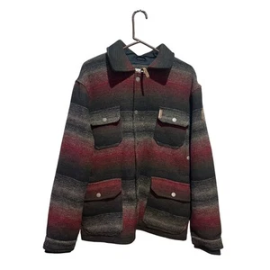 Cinch Jeans Men's Heavyweight Twill Wool Blend Coat Frontier Full Zip Size Med - Picture 1 of 9