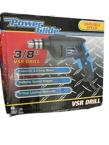 Power Glide 3/8" VSR Corded Electric Drill Variable Speed OPEN BOX - Picture 1 of 5