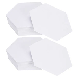 200pcs Hexagon 1.5-Inch Paper Piecing Paper, English Paper Quilting Template - Bild 1 von 7