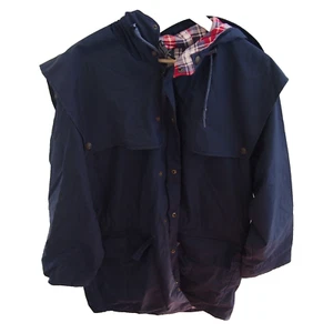 Rainbird blue poly cotton lined Japara jacket Sz. L raincoat - Picture 1 of 8