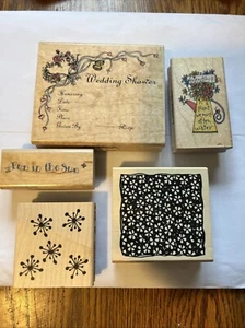 INKADINKADO Rubber Stamps. LOT, 5 Stamps! Made In USA - Picture 1 of 3
