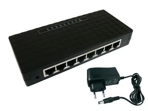 Ethernet Switch 10/100/1000Mbps - GIGABIT ETHERNET - 8 PORTS - Bild 1 von 2