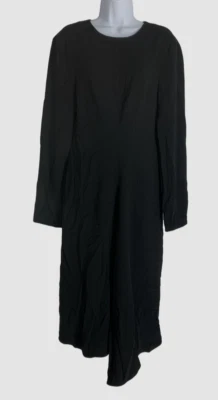 $500 Tibi Women's Black Long Sleeve Crewneck Dress Shift Size XL - Image 1 of 3