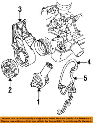 Bomba de dirección asistida usada se adapta a: Ford F250 1991 camioneta grado A Foto 1 de 2