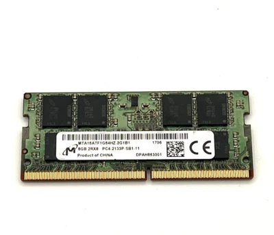 Micron 8GB PC4-2133P-SB1-11  DDR4-2133MHz Laptop Memory Ram MTA16ATF1G64HZ-2G1B1 - Image 1 of 2