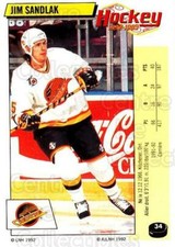 1992-93 Panini Stickers French #34 Jim Sandlak