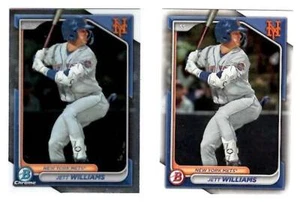 JETT WILLIAMS NY Mets ~ 2024 Bowman Chrome RC + BONUS ~ ENVÍO GRATUITO - Imagen 1 de 1