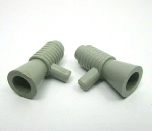LEGO x2 OldGray Minifigure Ustensil Loudhailer Megaphone Blaster Réf 4349 - Imagen 1 de 1