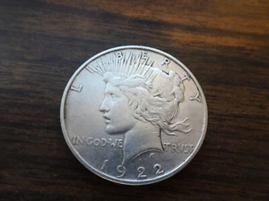 1922-D Peace Dollar 90% Silber vz mit kostenlosem Versand - Bild 1 von 2