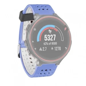 Bracelet Pour Montre Garmin Forerunner 220 230 235 630 620 735XT Bleu Blanc - Photo 1 sur 2
