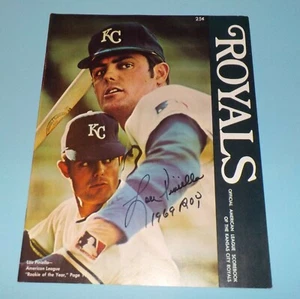 Lou Piniella Signed Autographed Scorecard Kansas City Royals 1969 ROY JSA COA - Picture 1 of 3