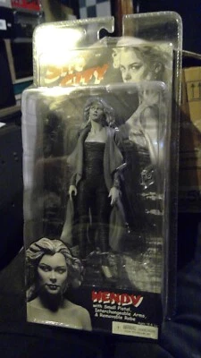 Figura de acción NECA Sin City Wendy Goldie variante blanco y negro 2005 Jaime King Foto 1 de 2