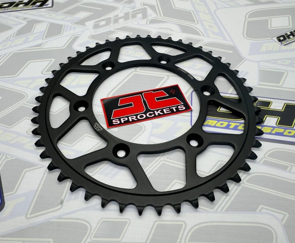 JT Self Cleaning Steel MX Rear Sprocket for Husqvarna TE300i 2018-2024 - 50T - Image 1 of 1