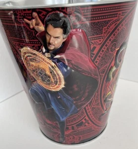 Rare Dr Strange Regal Cinemas Collectible Tin Popcorn Bucket Darkhold Eye - Picture 1 of 5