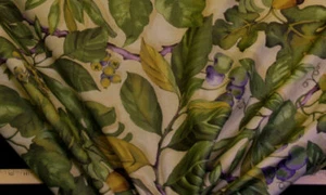 Discount Fabric DRAPERY or BEDSPREAD Olive Leaf Fabric - Picture 1 of 1