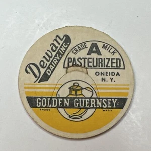 Tapa de botella de leche Dewan Dairy Inc ONEIDA NUEVA YORK NY - Imagen 1 de 3
