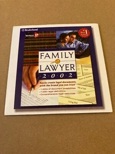 Family Lawyer 2002 PC CD design print legal documents law forms templates & more - Picture 1 of 6