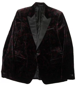 Versace Collection Men's Special One-Botton Velvet Jacket, Pink, 52R EU/ 42R US - Picture 1 of 8