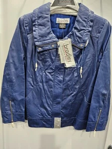 Bradley Bayou Royal Blue Leather Jacket NWT - Picture 1 of 15