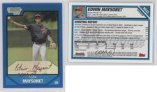 2007 Bowman Chrome Prospects Blue Refractor /150 Edwin Maysonet #BC33