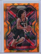2020-21 Panini Prizm Prizms Orange Ice #283 CJ Elleby
