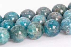 Cuentas sueltas redondas azules naturales genuinas de 10 mm grado A - Imagen 1 de 4