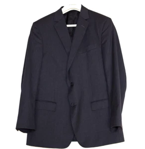 Z Zegna "City" Charcoal Button Dual Vent Wool Blazer Sport Coat Size Italy 50 - Picture 1 of 9