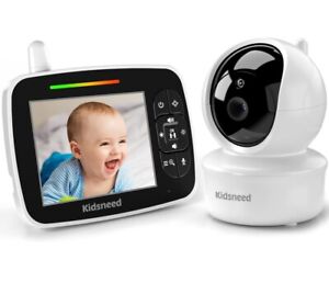Baby Monitor - 3.5 Inch Video Baby Monitor with Remote Control Pan& Tilt &Zoom C