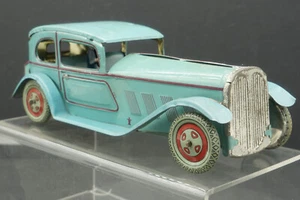 Toy sheet metal old car Wells London, old toy,tin toy car,old toys - Picture 1 of 9