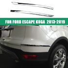 2Pcs Chrome Rear Bumper Side Protector ABS Trim For 2013-2019 Ford Escape Kuga