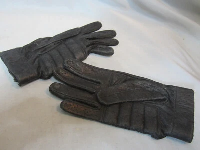 Harley Davidson Women's Black Leather  Motorcycle Biker Gloves Sz Snall - Image 1 of 3