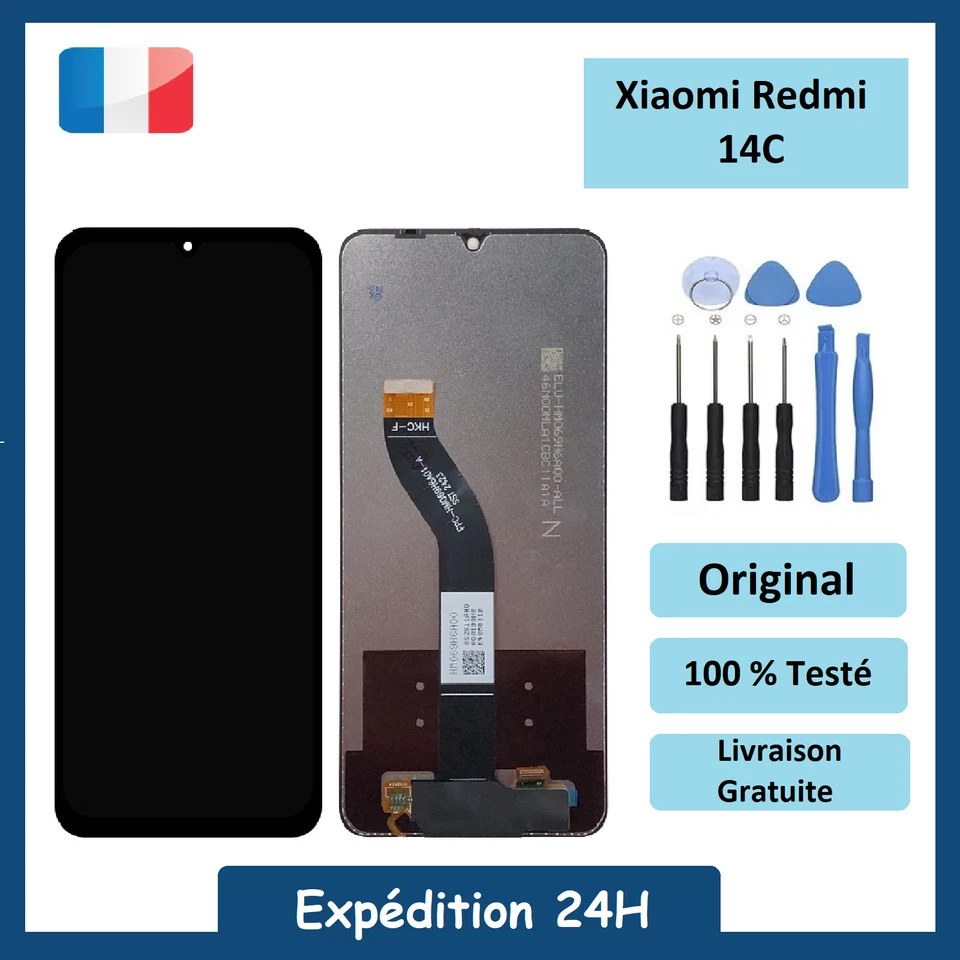 Écran LCD + vitre tactile Xiaomi Redmi 14C sans châssis Original - Photo 1/1