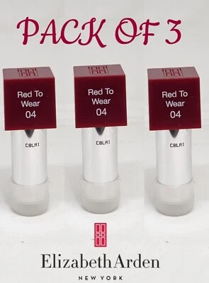(Pack De 3) Elizabeth Arden Rojo Para Usar 04 TUBO PROBADOR NUEVO Foto 1 de 2