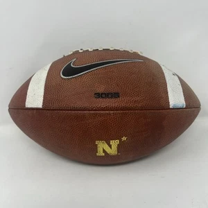 Vintage Nike 3005 pelle marrone college gioco pallone calcio - logo marina militare - Foto 1 di 9
