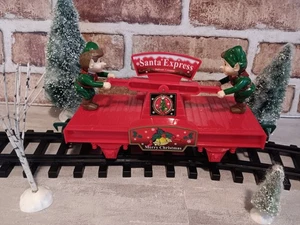 Eztec calibro G rosso PUMPING ELFO AUTO A MANO treno di Natale Polo Nord Express - Foto 1 di 5