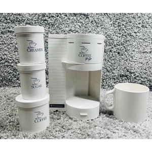Toastmaster White Coffee To Go Travel Coffee Maker W/ Mug 3 Canisters Container - Picture 1 of 8