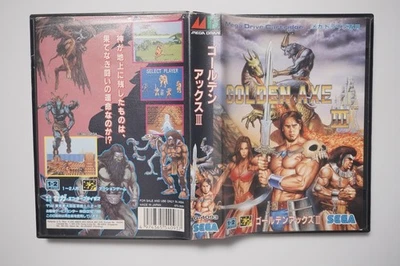 Sega Mega Drive Golden Axe III 3 boxed Japan MD game US Seller - Image 1 of 3
