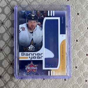 2024 SP Game Used Banner Year Leon Draisaitil All Star Game Worn NHL Edmonton - Picture 1 of 2