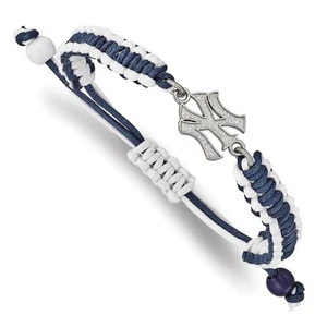 New York Yankees  MLB Adjustable Cord Bracelet ST514YAN $66.90 - Picture 1 of 1