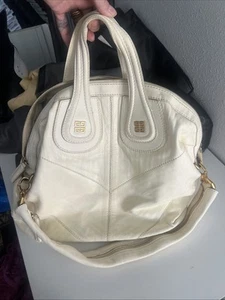 Givenchy Nightingale Bag Ivory Cream Gold Hardware 2Way Handle Shoulder Strap XL - Picture 1 of 24