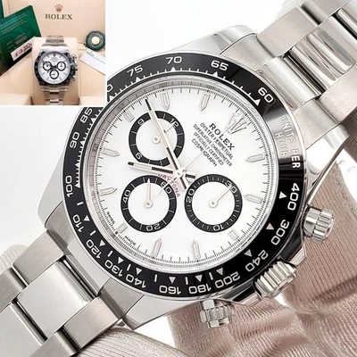 Unworn 2024 Rolex Cosmograph Daytona 126500LN Steel White Panda Box/Papers/Tag - Image 1 of 4