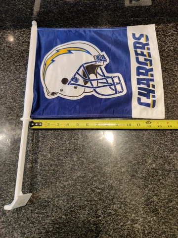 NFL CAR WINDOW FLAG CHARGERS 11" x 13" Cover