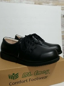 MT. EMEY COMFORT NEW BLACK ORTHOTIC DIABETIC WALKING MENS 14 D SHOES - Picture 1 of 5
