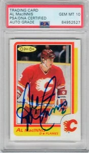 1986-87 O-Pee-Chee OPC #173 Al MacInnis signed Flames PSA/DNA auto Grade 10 - Picture 1 of 1